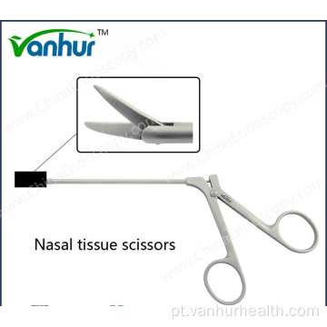 Tesoura de tecido nasal para instrumentos de sinuscopia
